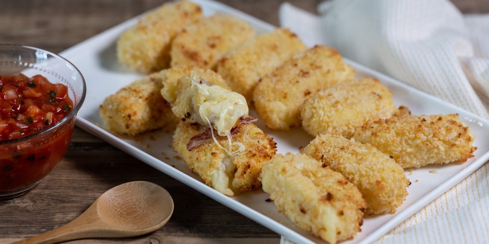 Retro potato croquettes