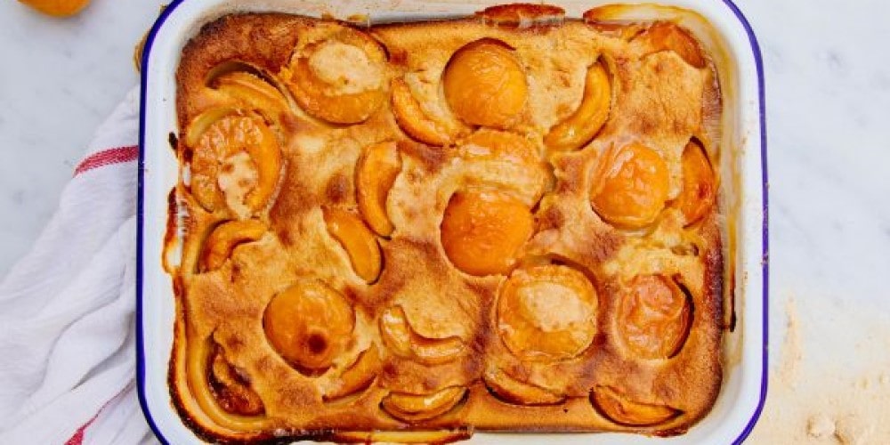 Maple apricot clafoutis