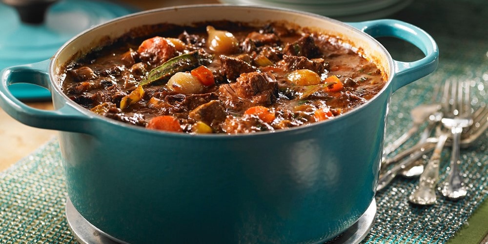 Maple venison bourguignon