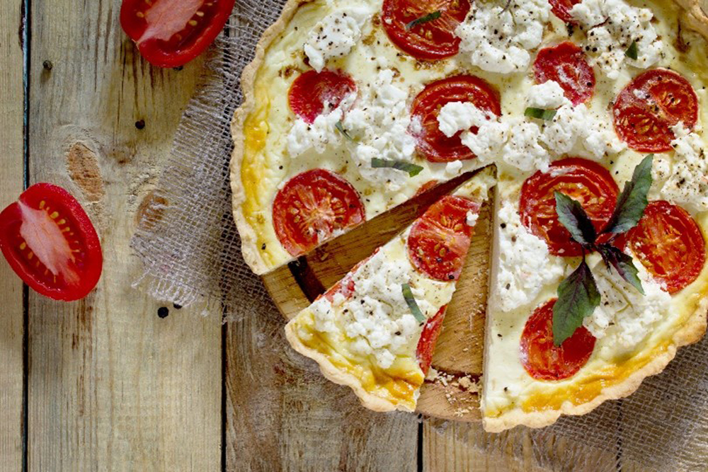 Quiche Lorraine with a hint of Feta