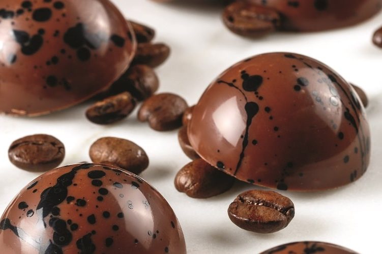 Cappuccino molded bonbons