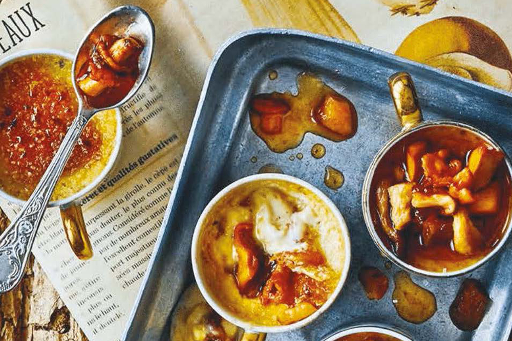 Mushroom crème brûlées