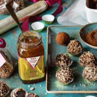 Dark Chocolate and Marmalade Truffles