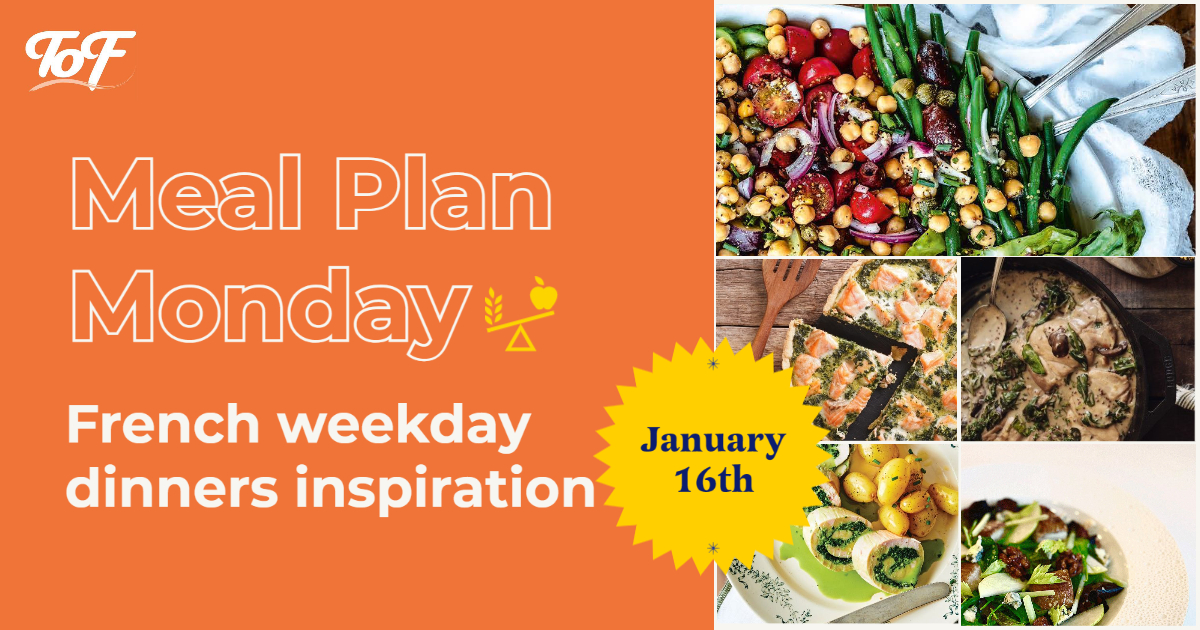 French meal plan: healthy weekday dinners, January 16th