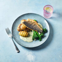 Sea Bass With A Chive Velouté Sauce