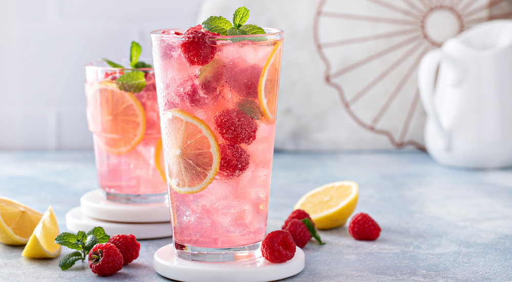Raspberry blanche cooler