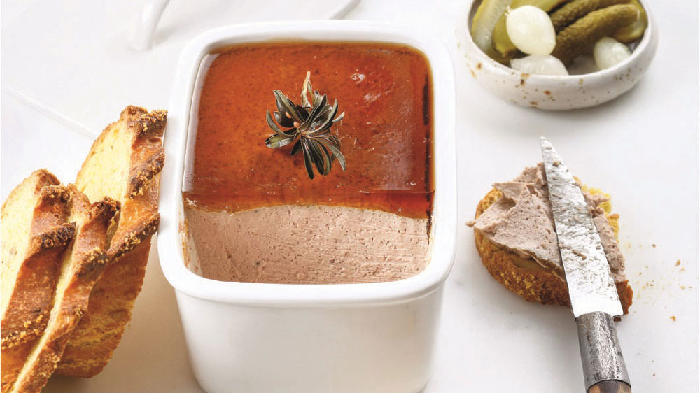 Homemade pork liver pâté