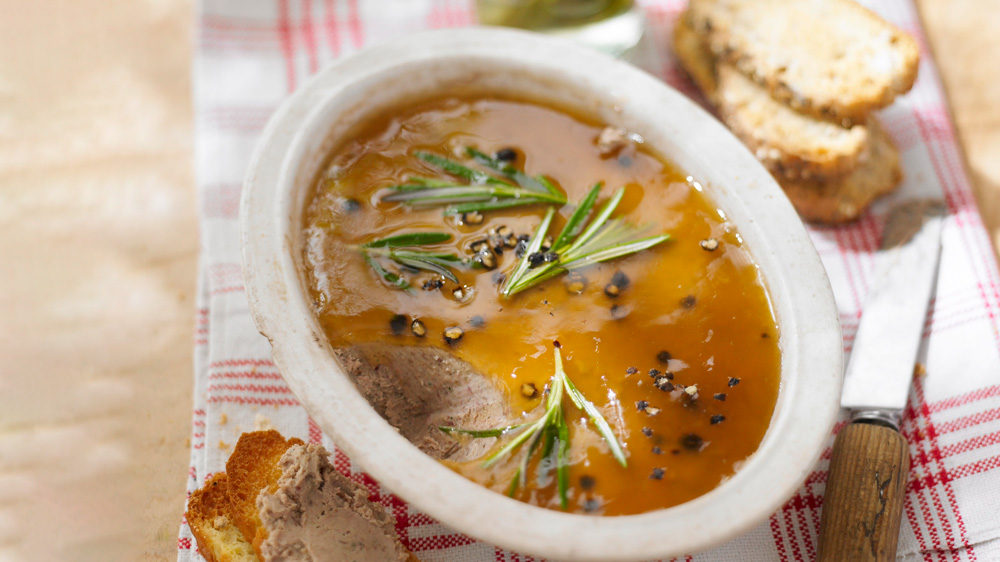 Chicken liver and wild mushroom pâté