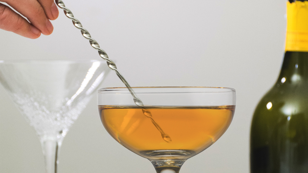 Golden delicious cocktail