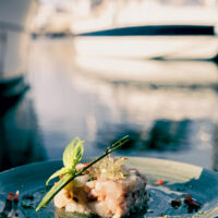Sea bass tartare by Christophe Thulier Portrait