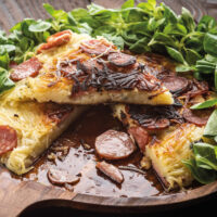 Montbeliard Sausage Galette Portrait