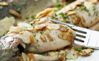 Trout with almonds