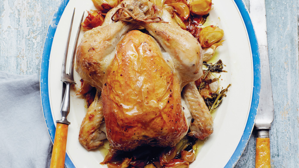Garlic-infused roast chicken extravaganza